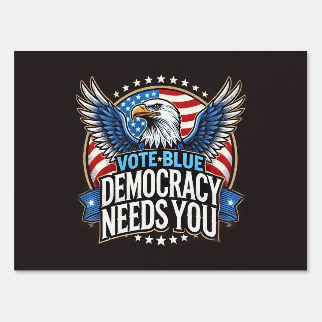 Vote Blue Sign (Front)