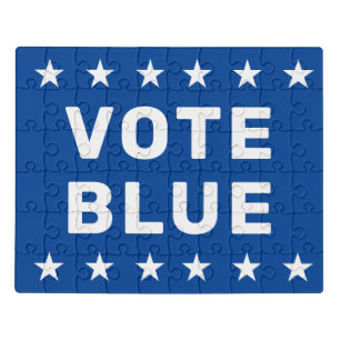 Vote Blue sign Jigsaw Puzzle
