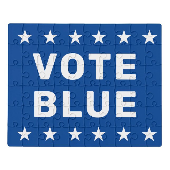 Vote Blue sign Jigsaw Puzzle (Puzzle Horizontal)