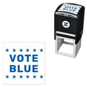 Vote Blue sign Self-inking Stamp