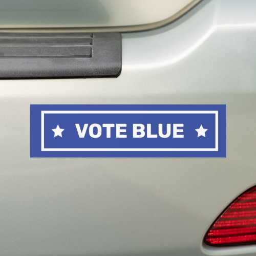Vote Blue Stars Support Democratic Party Election  Bumper Sticker