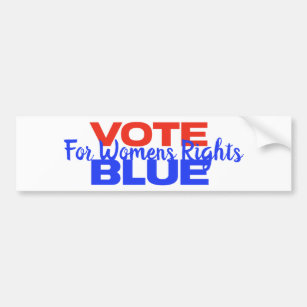 Vote Blue Voting USA Democratic Political Red Blue Bumper Sticker
