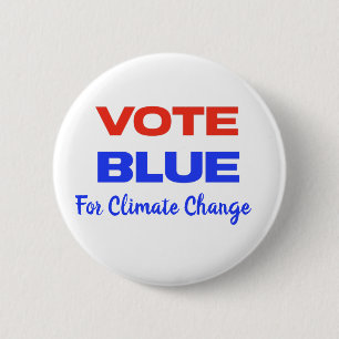 Vote Blue Voting USA Democratic Political Red Blue Button