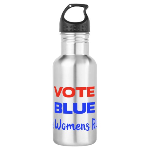Vote Blue Voting USA Democratic Political Red Blue Stainless Steel Water Bottle