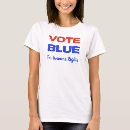 Vote Blue Voting USA Democratic Political Red Blue T-Shirt