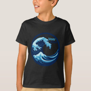 Vote Blue Wave Democrats Kamala Harris Election Da T-Shirt