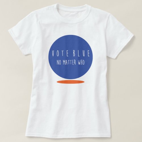 Vote Blue Womens Basic T_Shirt