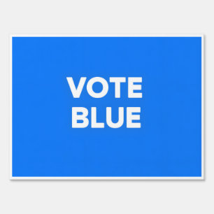 Vote Blue Yard Sign