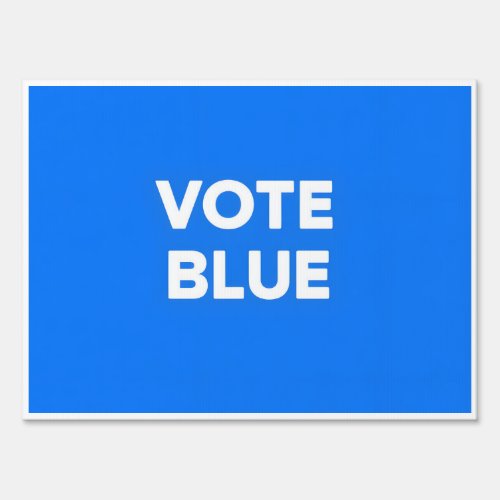 Vote Blue Yard Sign