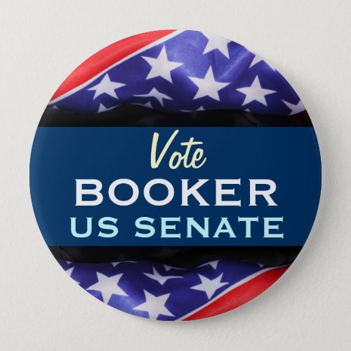 Vote BOOKER US Senate Retro Campaign Button