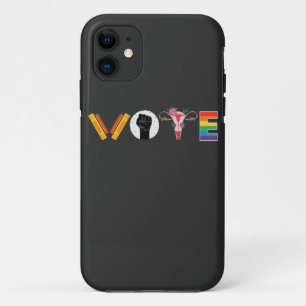 VOTE Books Uterus LGBT Support iPhone 11 Case