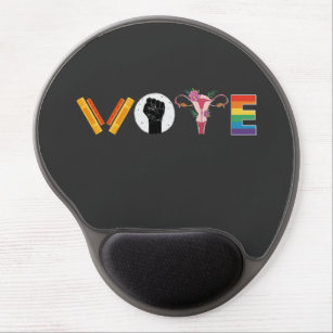VOTE Books Uterus LGBT Support Gel Mouse Pad