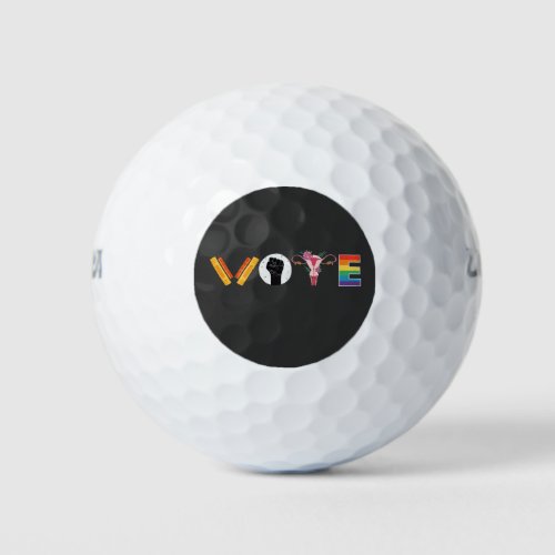 VOTE Books Uterus LGBT Support Golf Balls