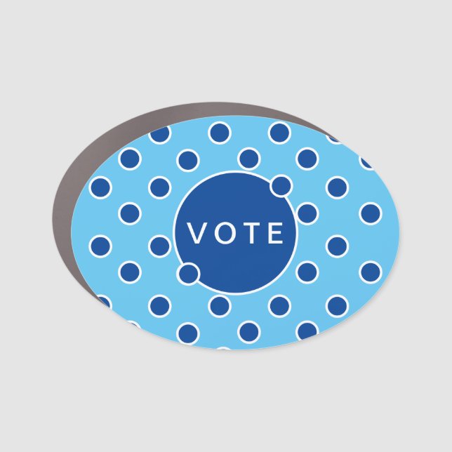 Vote, Bubbles Car Magnet (Front)