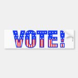 Vote Bumper Sticker at Zazzle