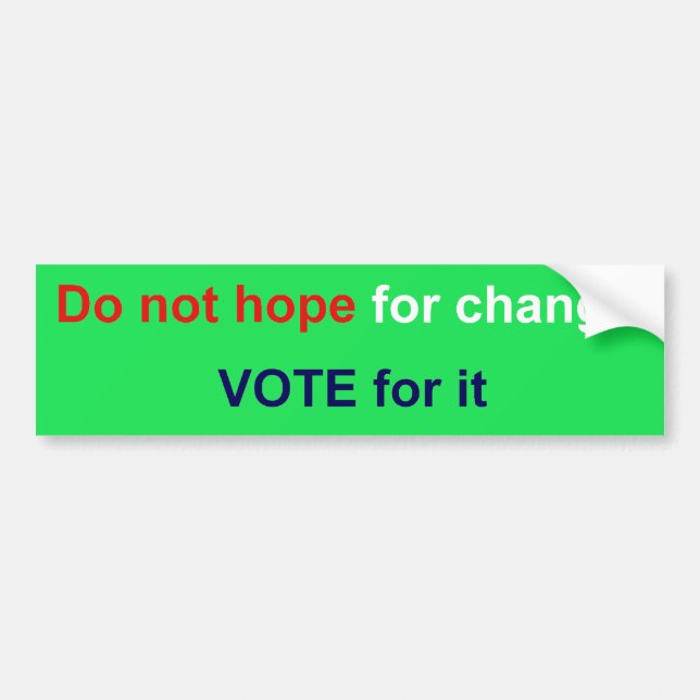 vote bumper sticker (Front)