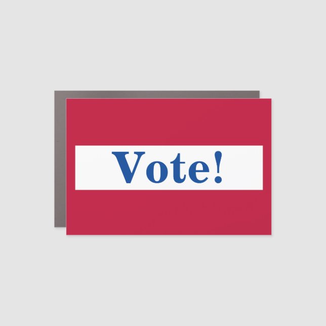 Vote! Bumper Sticker Car Magnet (Front)