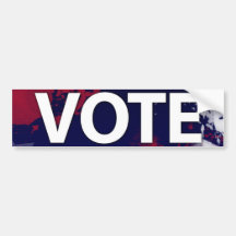 VOTE bumper sticker.