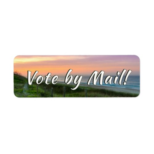 Vote by Mail _ Beach Label