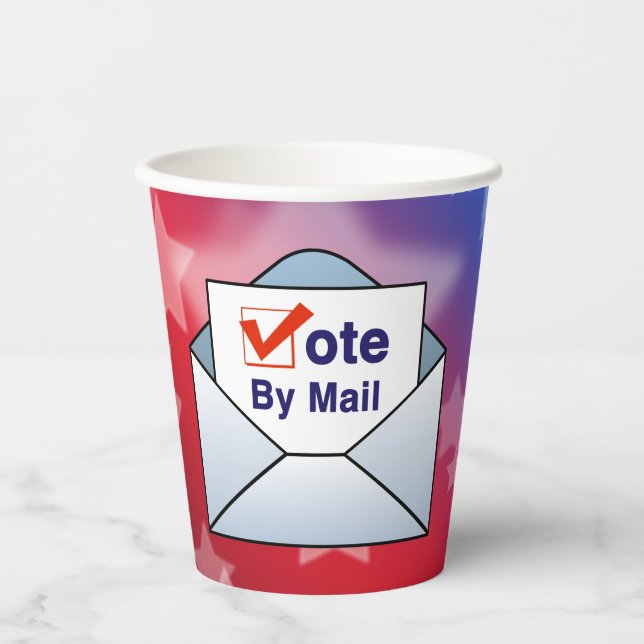 Vote By Mail Paper Cups (Front)