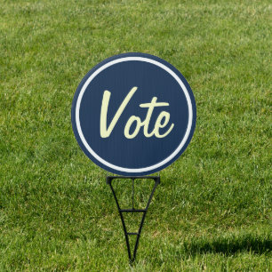 VOTE Campaign 2024 Round Yard Sign
