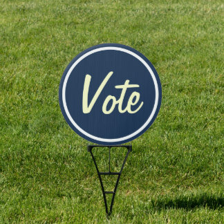 VOTE Campaign 2024 Round Yard Sign