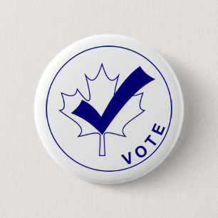 VOTE Canada Button - Blue