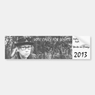 VOTE CASEY FOR SENATE. How bad can it be? Bumper Sticker