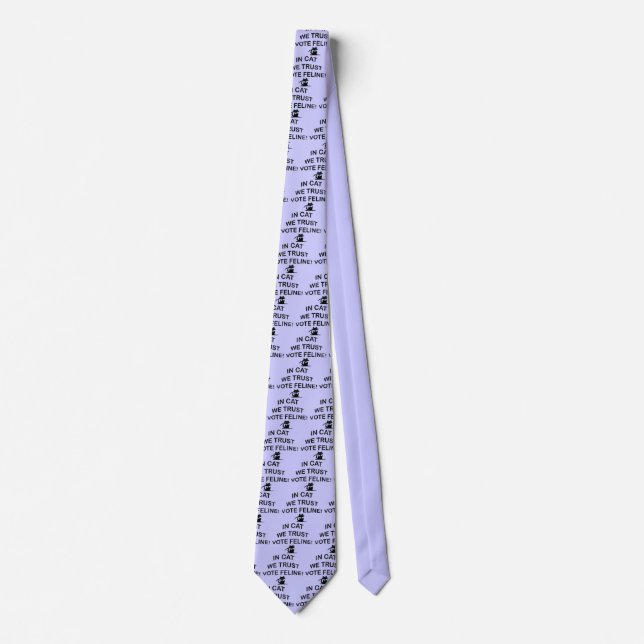 Vote Cat with American Flag Neck Tie (Front)