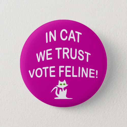 Vote Cat with White Text Button