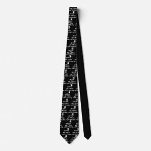 Vote Cat with White Text Neck Tie