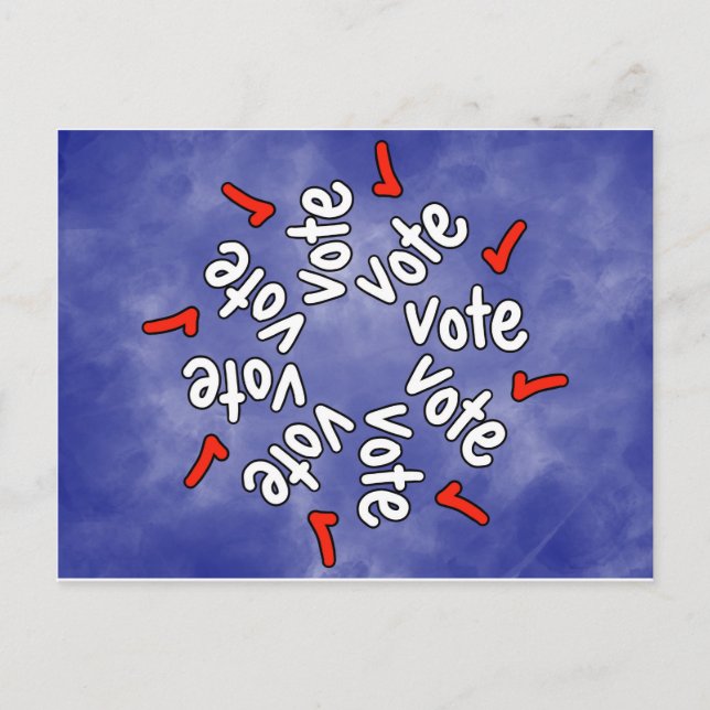 Vote: Check! Postcard (Front)