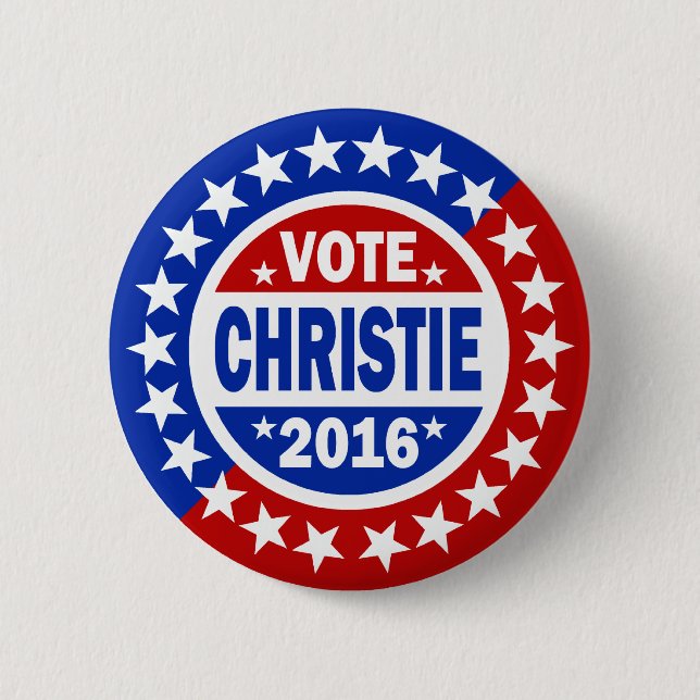 Vote Christie 2016 Button (Front)