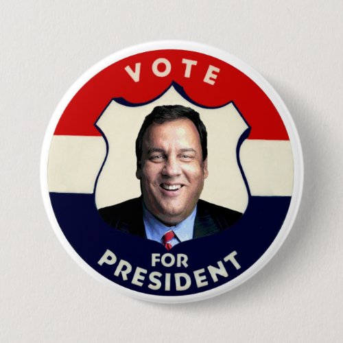 Vote Christie for President Button