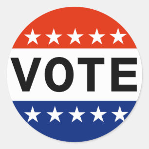 Vote Classic Round Sticker