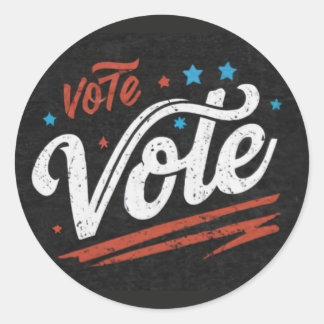 VOTE CLASSIC ROUND STICKER