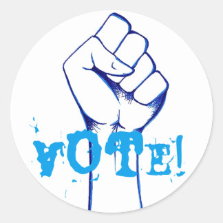Vote! Classic Round Sticker