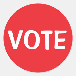 VOTE CLASSIC ROUND STICKER