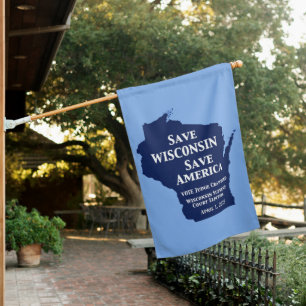 Vote Crawford for Wisconsin Supreme Court House Flag