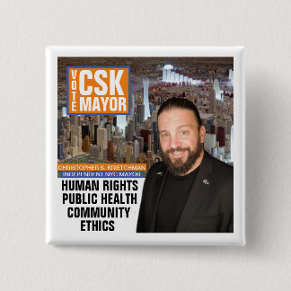Vote CSK NYC Mayor 2021 Button