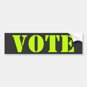 "vote" customize template - Bumper Sticker