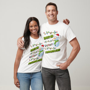 Vote - cute christmas snowman T-Shirt