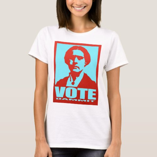 Vote Dammit Susan B Anthony Pop Art T_Shirt