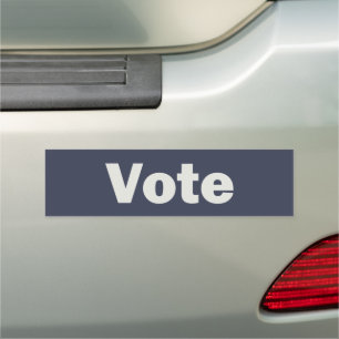 Vote Dark Blue with White Text Car Magnet