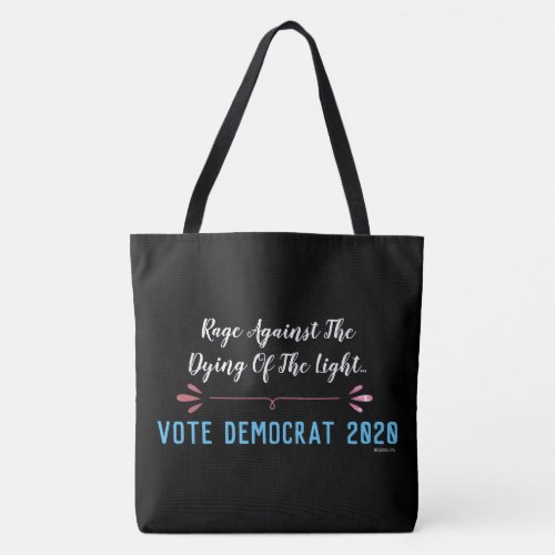 Vote Democrat 2020 Large Tote Bag