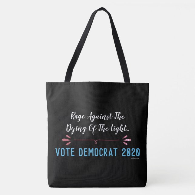 Vote Democrat 2020 Large Tote Bag (Front)
