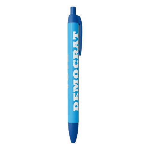 Vote Democrat _ Blue Ink Pen