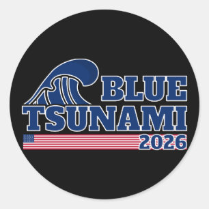 Vote Democrat Blue Wave 2026 Classic Round Sticker