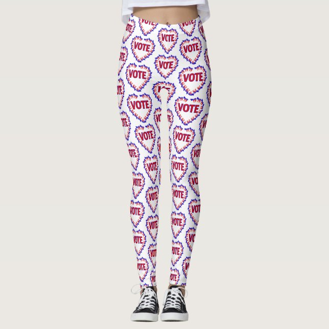 vote democrat donkey leggings (Front)