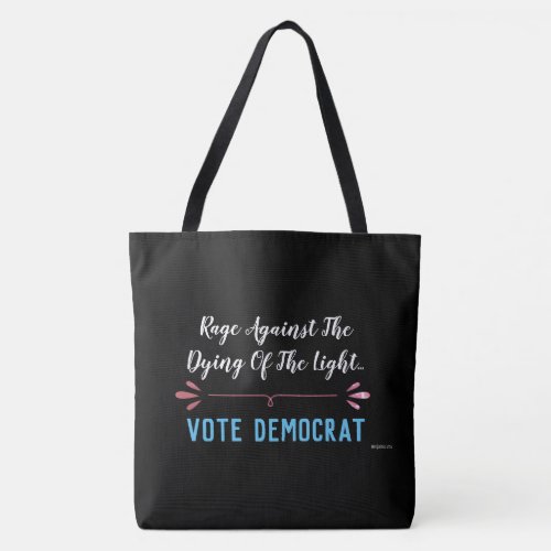 Vote Democrat Large Tote Bag